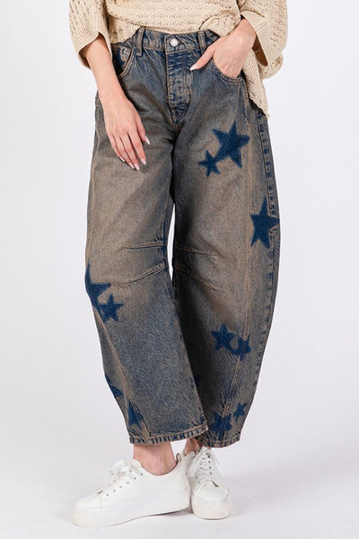 SAGE + FIG Star Wide Leg Jeans with Pockets | Sleekdenim.com