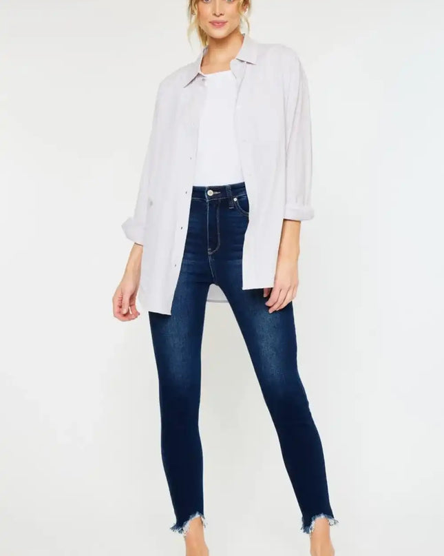 Kancan "Lucero" High Rise Ankle Skinny Jeans (Plus Size) - Sleekdenim.com