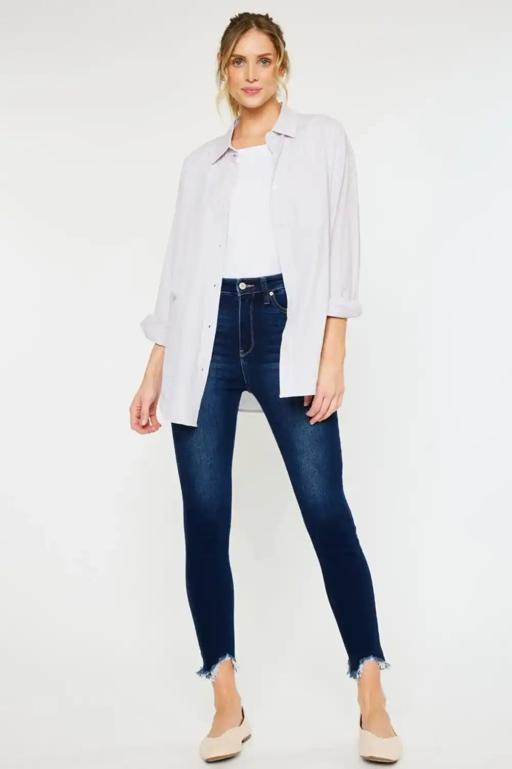 Kancan "Lucero" High Rise Ankle Skinny Jeans (Plus Size) - Sleekdenim.com