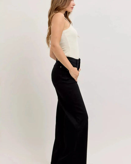 Judy Blue High-Waisted Wide Leg Jeans - Sleekdenim.com