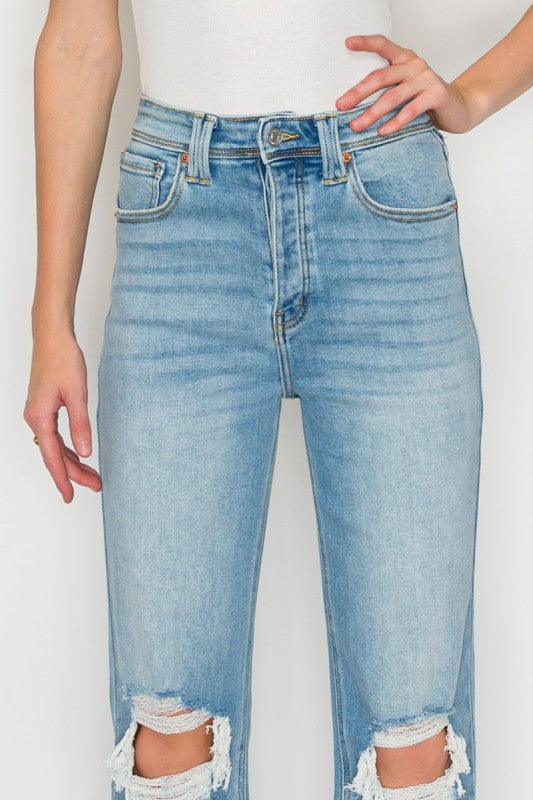 AT1120WDM - Ultra High Rise Modern Wide Jeans – Vi - Sleekdenim.com