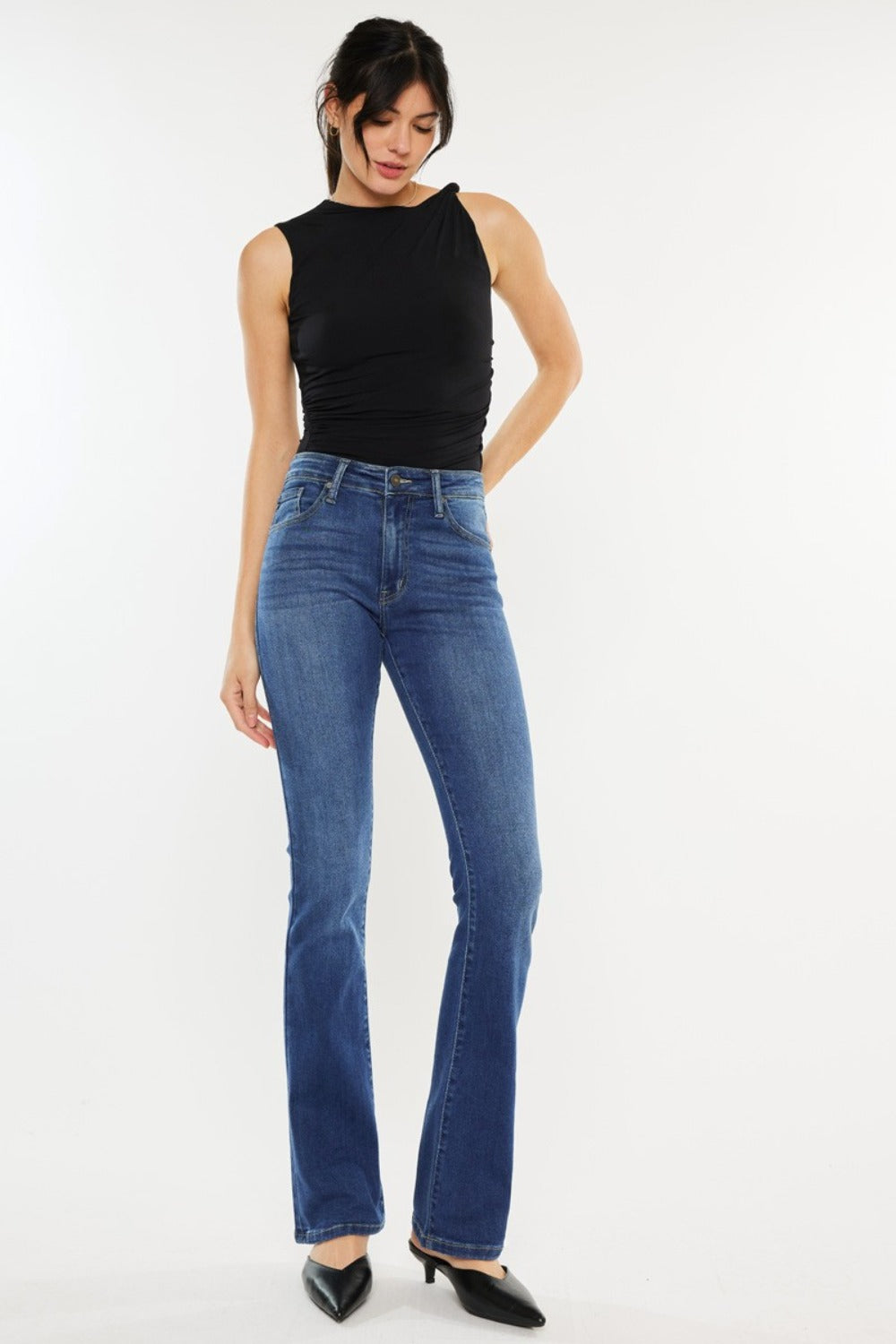 Kancan High Rise Slim Bootcut Jeans - Sleekdenim.com