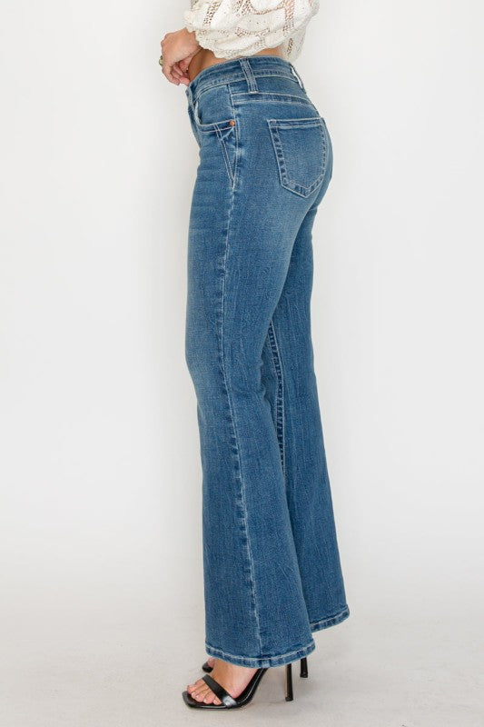 AT2106BTMT - TUMMY CONTROL HIGH RISE SLIM FLARE JE - Sleekdenim.com