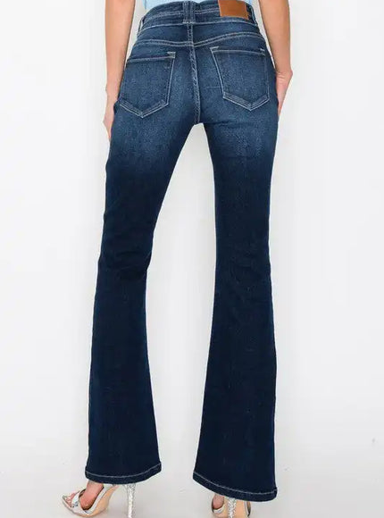 ARTEMIS VINTAGE AT1071BTDT *Tummy Control* High Rise Bootcut Jeans - Sleekdenim.com