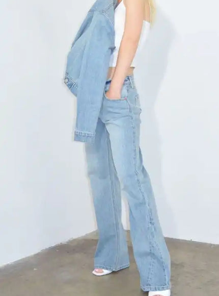 AT1024HFLM Mid Rise Holly Flare Jeans - Sleekdenim.com