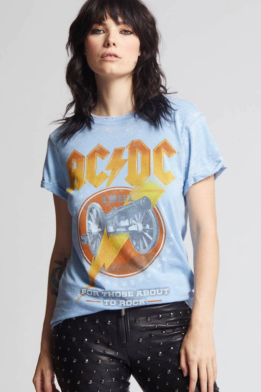 AC/DC Those About To Rock Vintage Graphic Tee - Sleekdenim.com