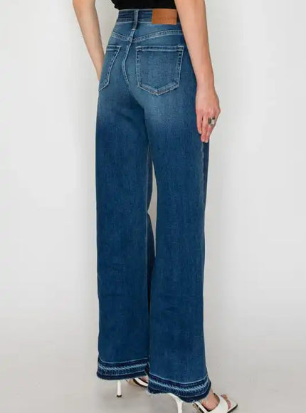 AT2005WDM - HIGH RISE FLARE JEANS - Sleekdenim.com