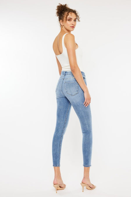 Kancan High Waist Cat's Whiskers Skinny Jeans | Sleekdenim.com