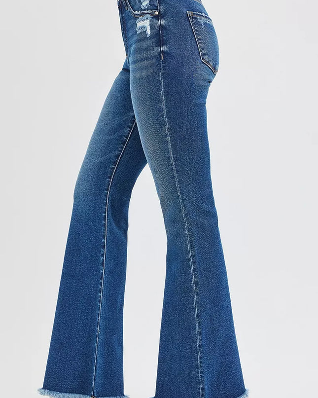 RISEN High Rise Flare Jeans - Sleekdenim.com