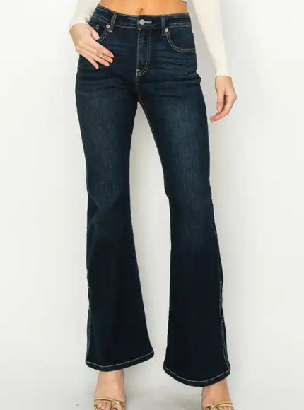 AT2014FLSD - HIGH RISE FLARE JEANS - Sleekdenim.com
