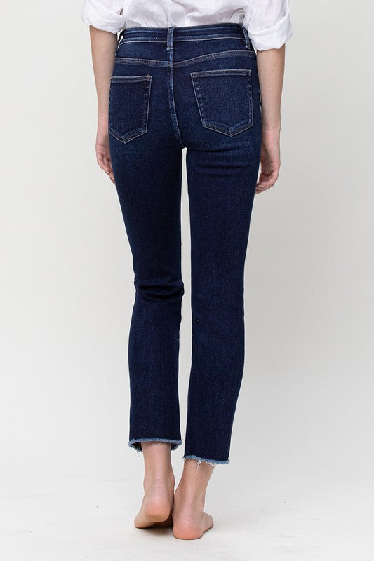 Super High Rise Stretch Slim Straight | Sleekdenim.com