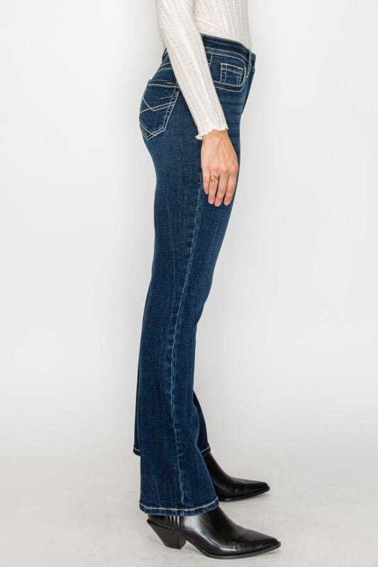 AT2106BTDT - TUMMY CONTROL HIGH RISE SLIM FLARE JE - Sleekdenim.com