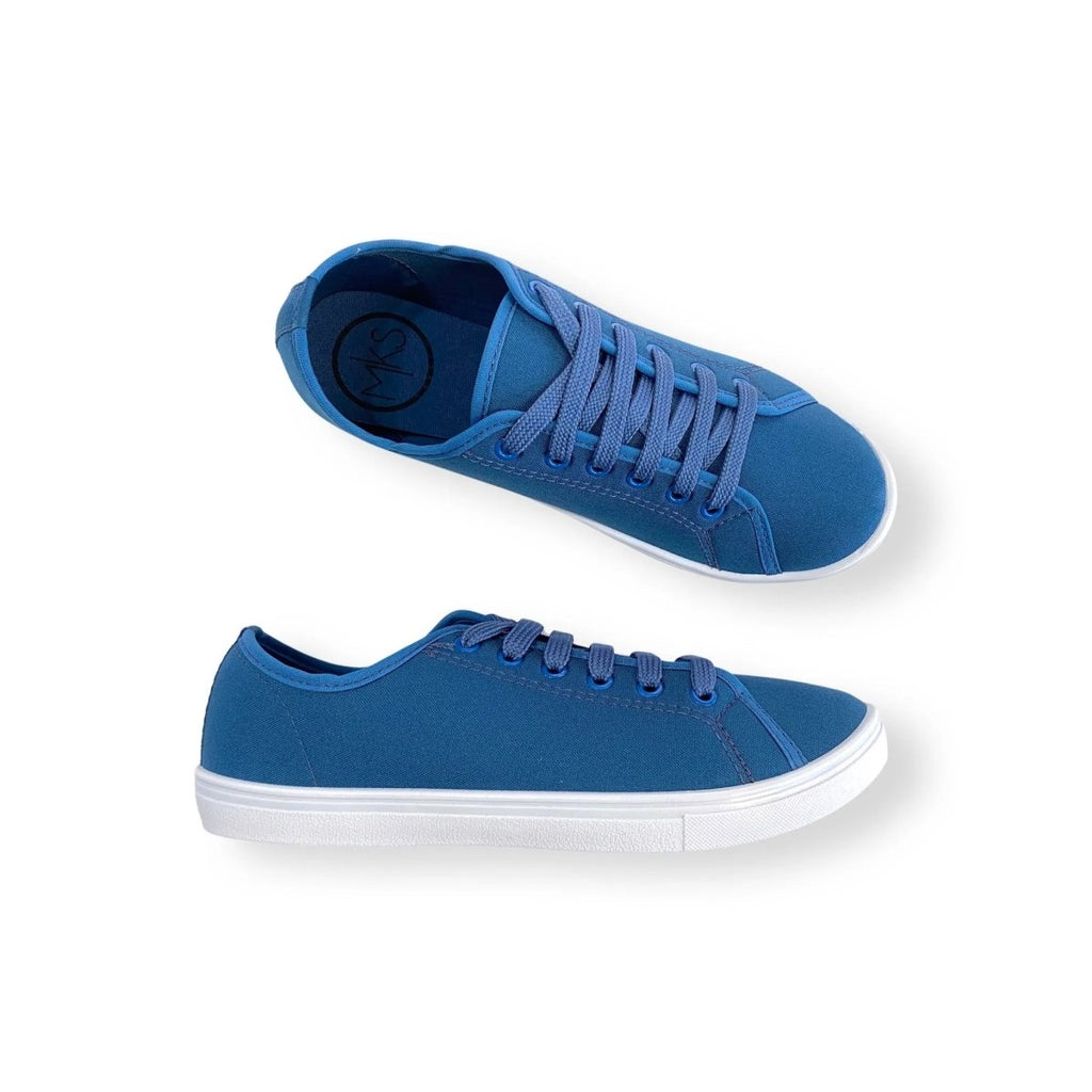 Free Spirit Sneakers in Blue - Sleekdenim.com