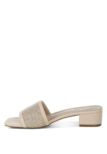 Gisella Raffia Slip On Sandals - Sleekdenim.com