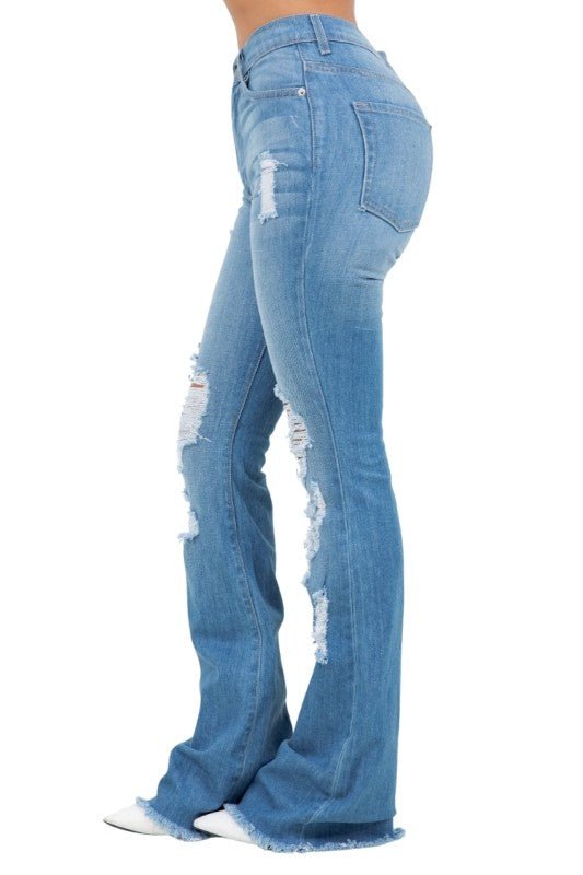 GJG Denim Premium USA Denim Bootcut Jean High Rise - Sleekdenim.com
