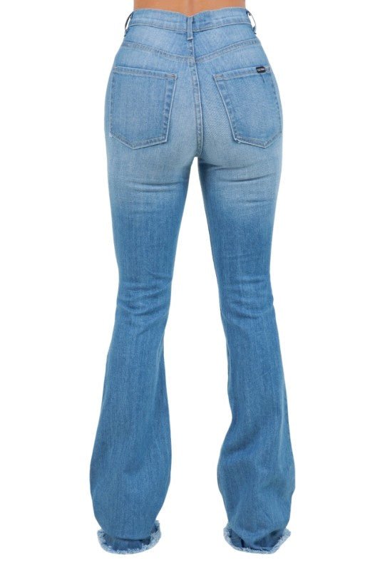 GJG Denim Premium USA Denim Bootcut Jean High Rise - Sleekdenim.com