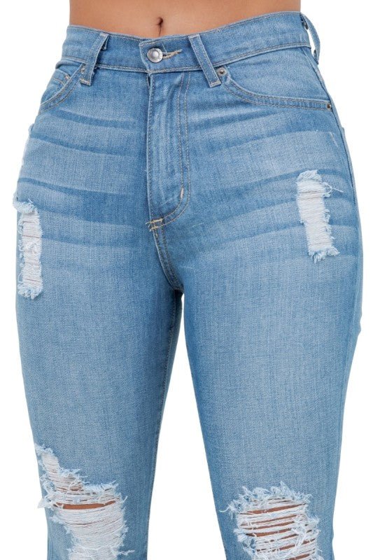 GJG Denim Premium USA Denim Bootcut Jean High Rise - Sleekdenim.com