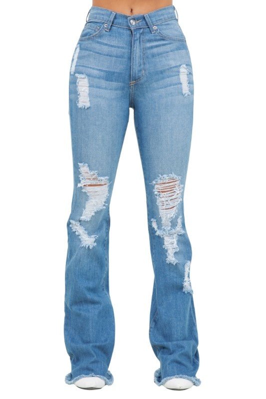 GJG Denim Premium USA Denim Bootcut Jean High Rise - Sleekdenim.com