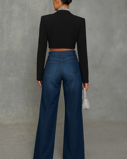GJG Denim Wide Leg Jewel Jeans - Sleekdenim.com