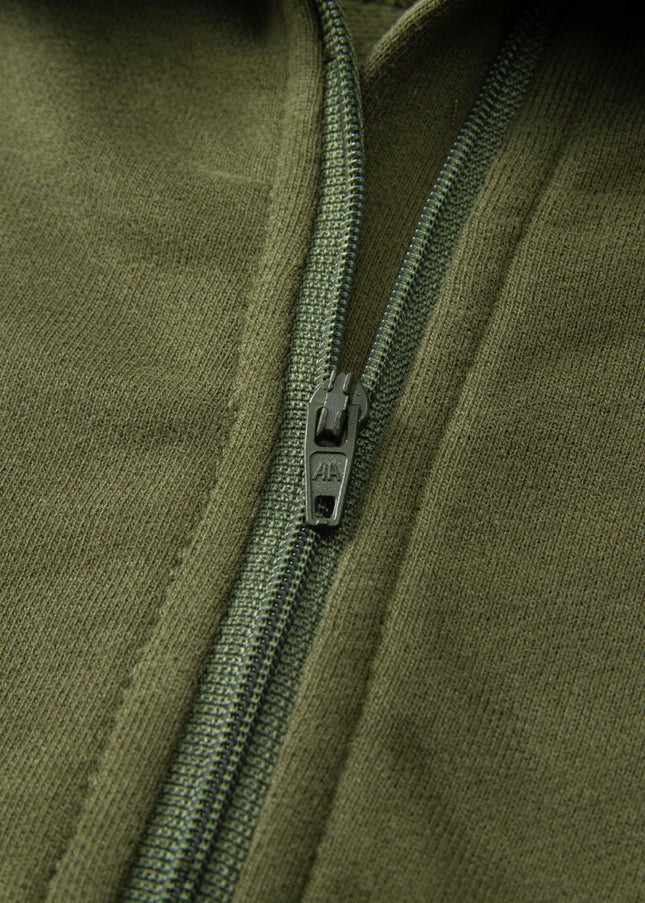 Gray Zip Up Stand Collar Ribbed Thumbhole Sleeve Sweatshirt - Sleekdenim.com