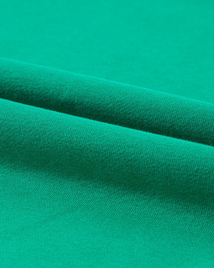 Green MERRY Print Drop Sleeve Pullover Sweatshirt - Sleekdenim.com