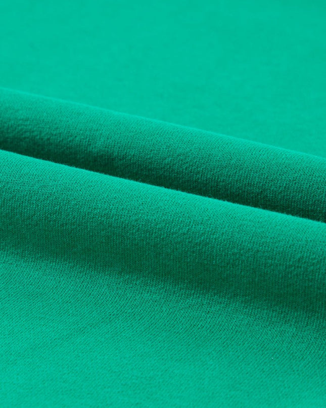 Green MERRY Print Drop Sleeve Pullover Sweatshirt - Sleekdenim.com