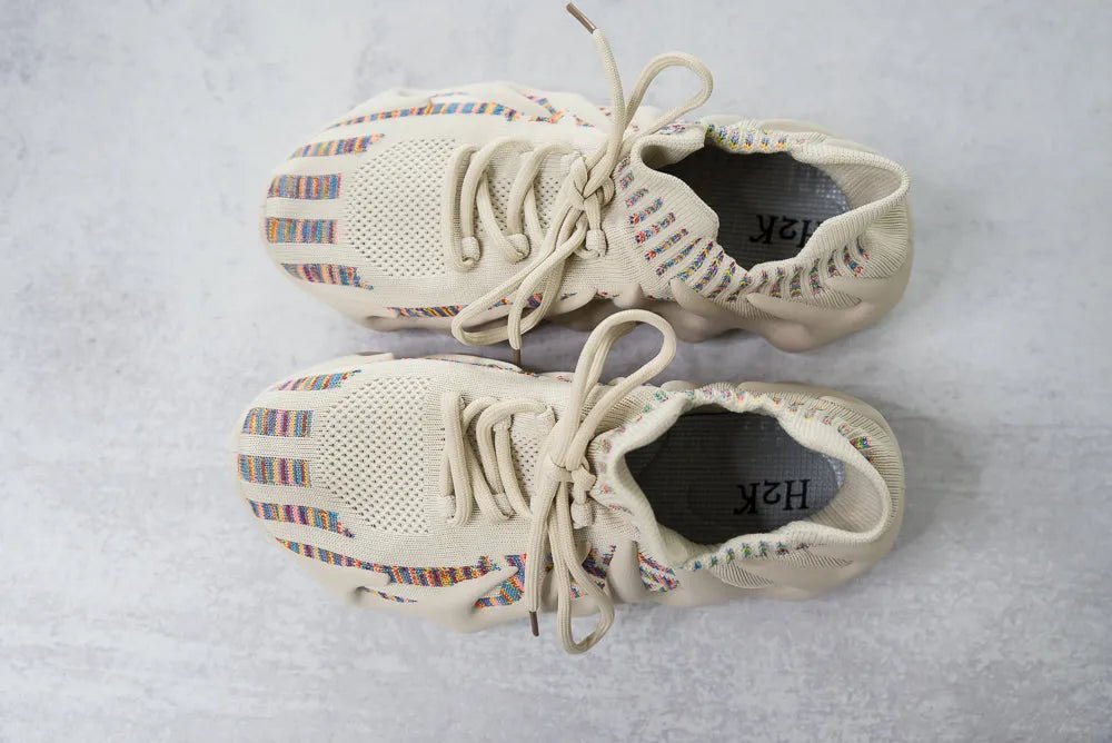 Hipster Sneakers in Nude - Sleekdenim.com