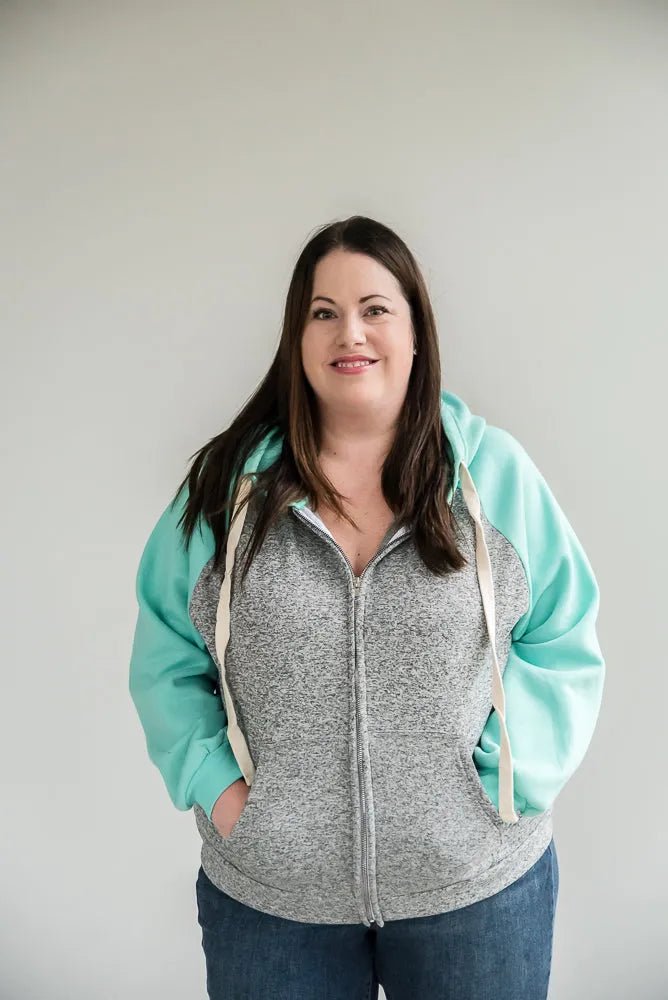 How It's Mint to Be Zip Hoodie - Sleekdenim.com