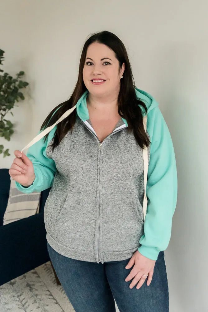 How It's Mint to Be Zip Hoodie - Sleekdenim.com