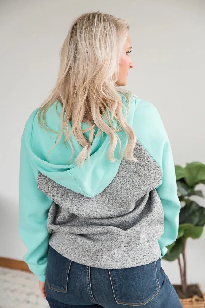 How It's Mint to Be Zip Hoodie - Sleekdenim.com