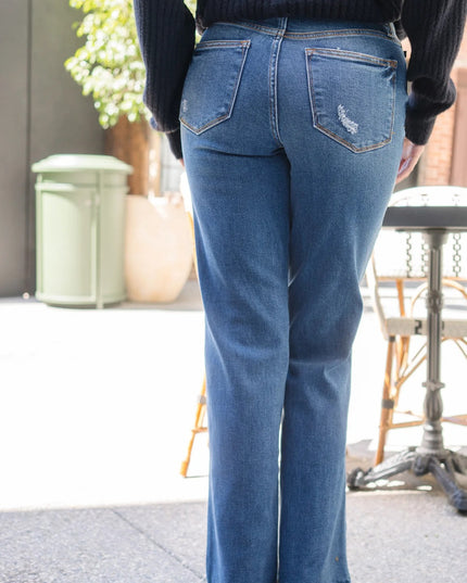 Judy Blue Casual Ripped Fitted Denim Jeans 82605