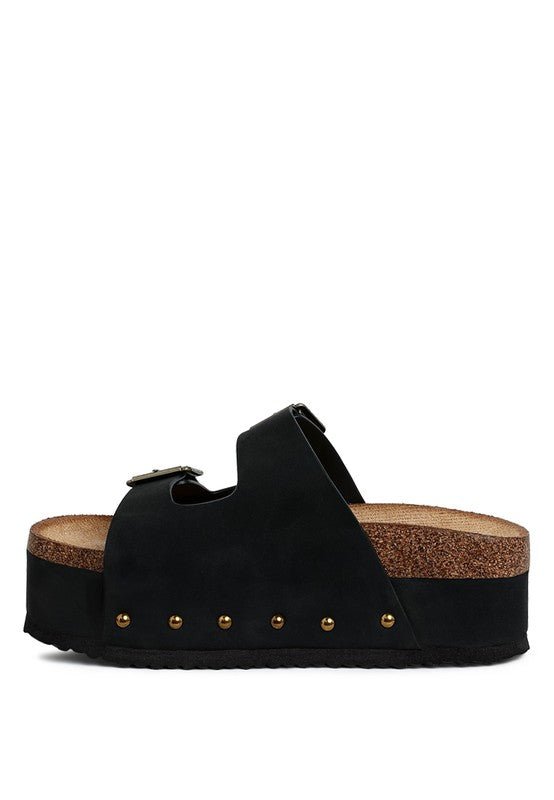 Impala Studded Faux Leather Slip Ons - Sleekdenim.com