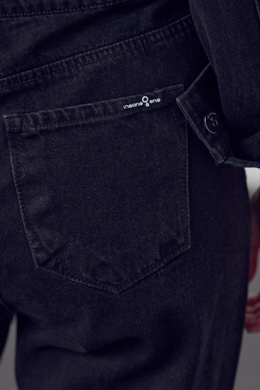 INSANE GENE BALLOON SLEEVE JUMPSUIT - Sleekdenim.com