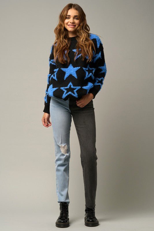 INSANE GENE COMBO WASHED HIGH WAIST GIRLFRIEND JEANS - Sleekdenim.com