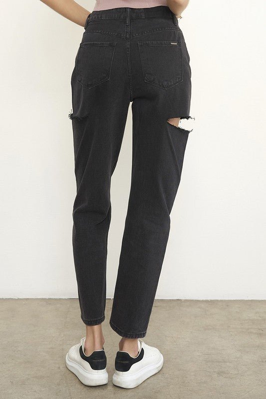 INSANE GENE HIGH RISE LOOSE JEANS - Sleekdenim.com