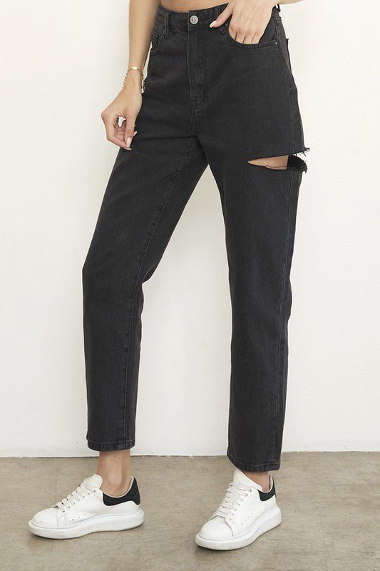 INSANE GENE HIGH RISE LOOSE JEANS - Sleekdenim.com