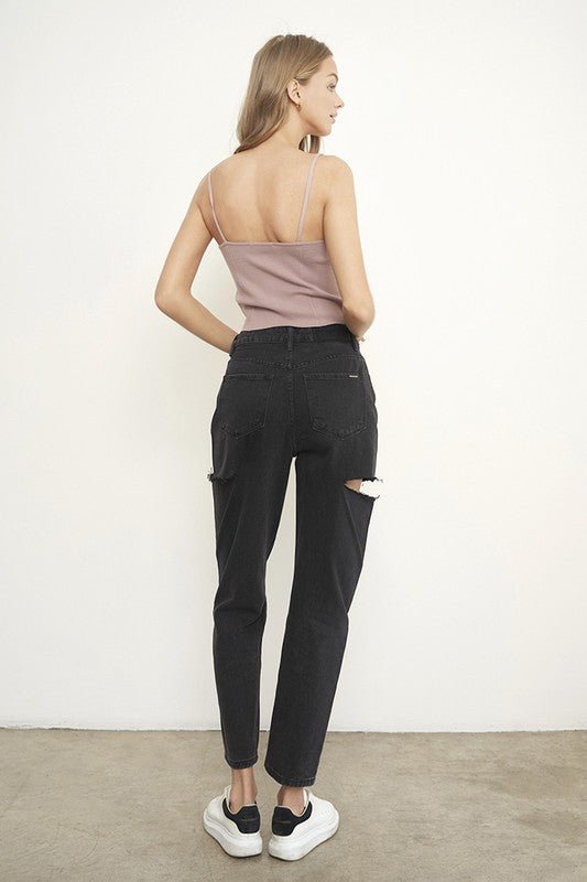INSANE GENE HIGH RISE LOOSE JEANS - Sleekdenim.com