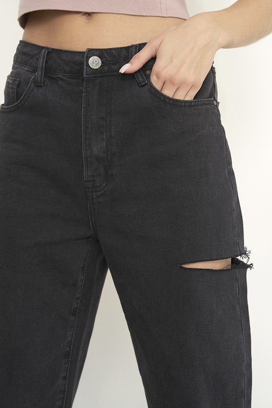 INSANE GENE HIGH RISE LOOSE JEANS - Sleekdenim.com