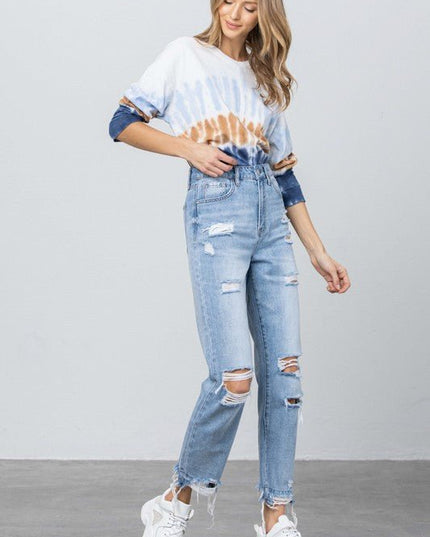 INSANE GENE HIGH RISE PREMIUM GIRLFRIEND JEANS - Sleekdenim.com