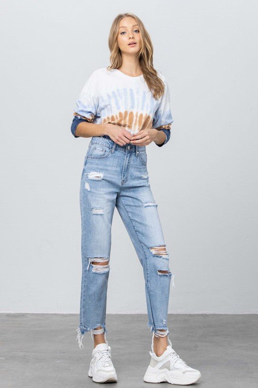 INSANE GENE HIGH RISE PREMIUM GIRLFRIEND JEANS - Sleekdenim.com