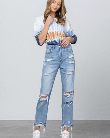INSANE GENE HIGH RISE PREMIUM GIRLFRIEND JEANS - Sleekdenim.com