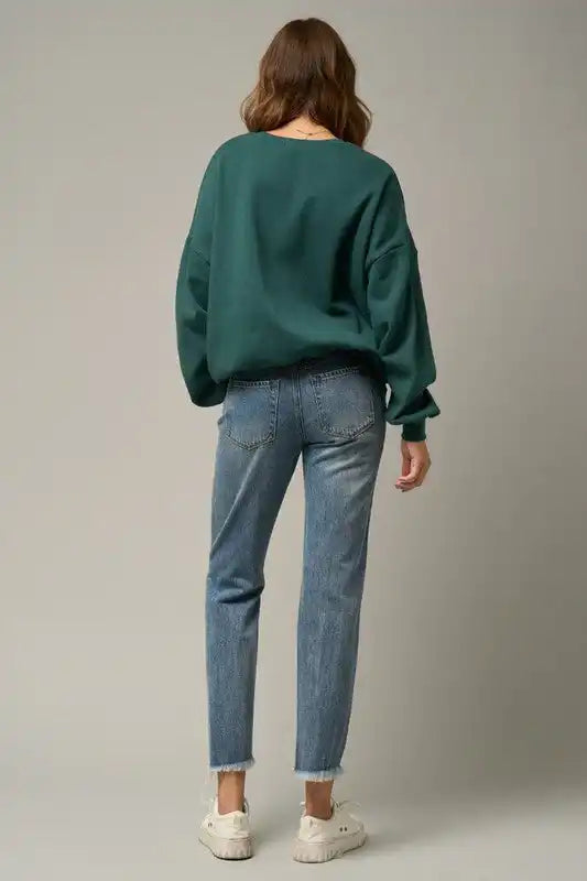 INSANE GENE HIGH RISE PREMIUM HEAVY DISTRESSED STRAIGHT JEANS - Sleekdenim.com