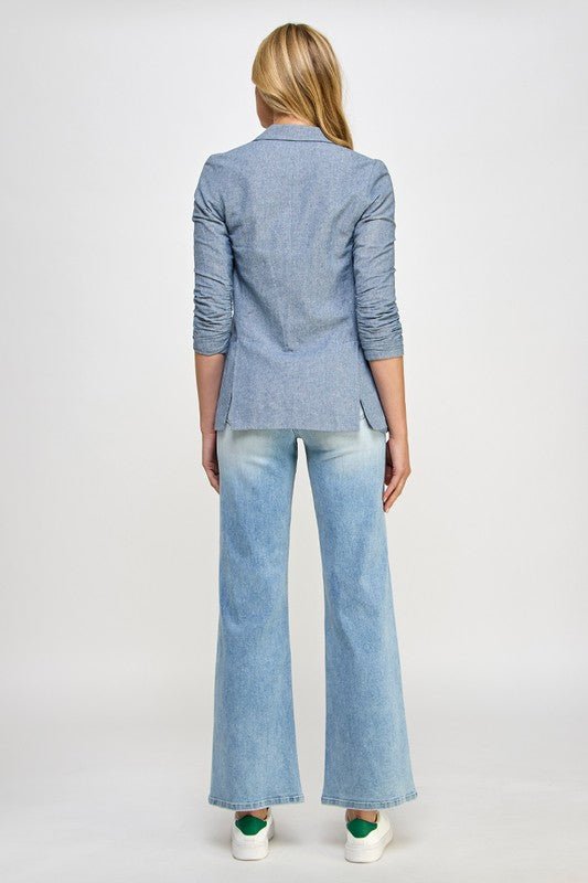 INSANE GENE HIGH RISE RELAXED WIDE LEG JEANS - Sleekdenim.com