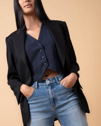 INSANE GENE HIGH RISE RELAXED WIDE LEG JEANS - Sleekdenim.com