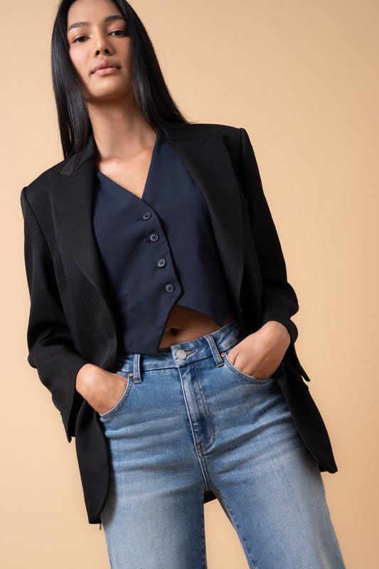 INSANE GENE HIGH RISE RELAXED WIDE LEG JEANS - Sleekdenim.com