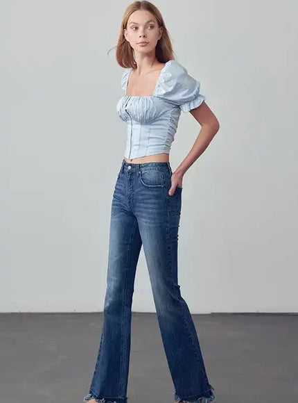 INSANE GENE HIGH RISE SKINNY BOOT FLARE JEANS - Sleekdenim.com