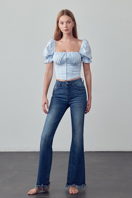INSANE GENE HIGH RISE SKINNY BOOT FLARE JEANS - Sleekdenim.com