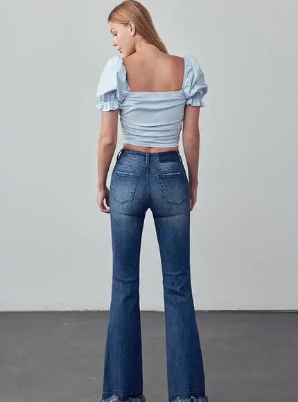 INSANE GENE HIGH RISE SKINNY BOOT FLARE JEANS - Sleekdenim.com