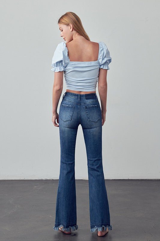 INSANE GENE HIGH RISE SKINNY BOOT FLARE JEANS - Sleekdenim.com