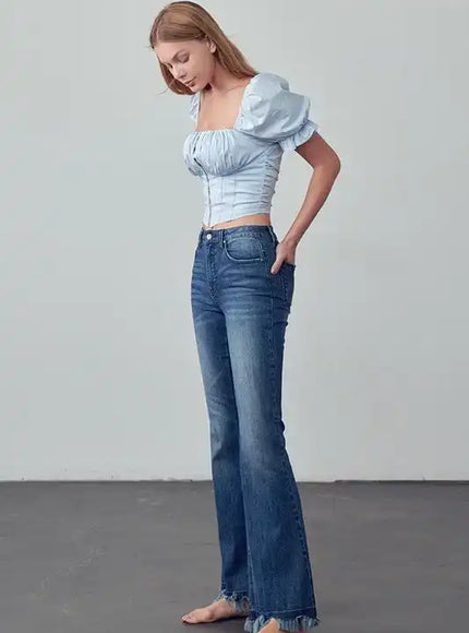 INSANE GENE HIGH RISE SKINNY BOOT FLARE JEANS - Sleekdenim.com